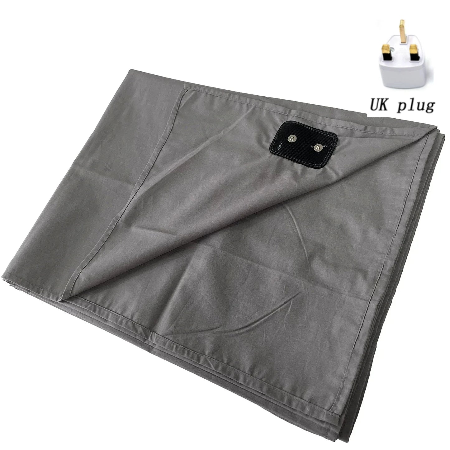 Soft and Conductive Grounding Bed Sheet AU/UK/EU/US Plug Antistatic Fiber Flat Bedsheet for Better Sleep Natural Health