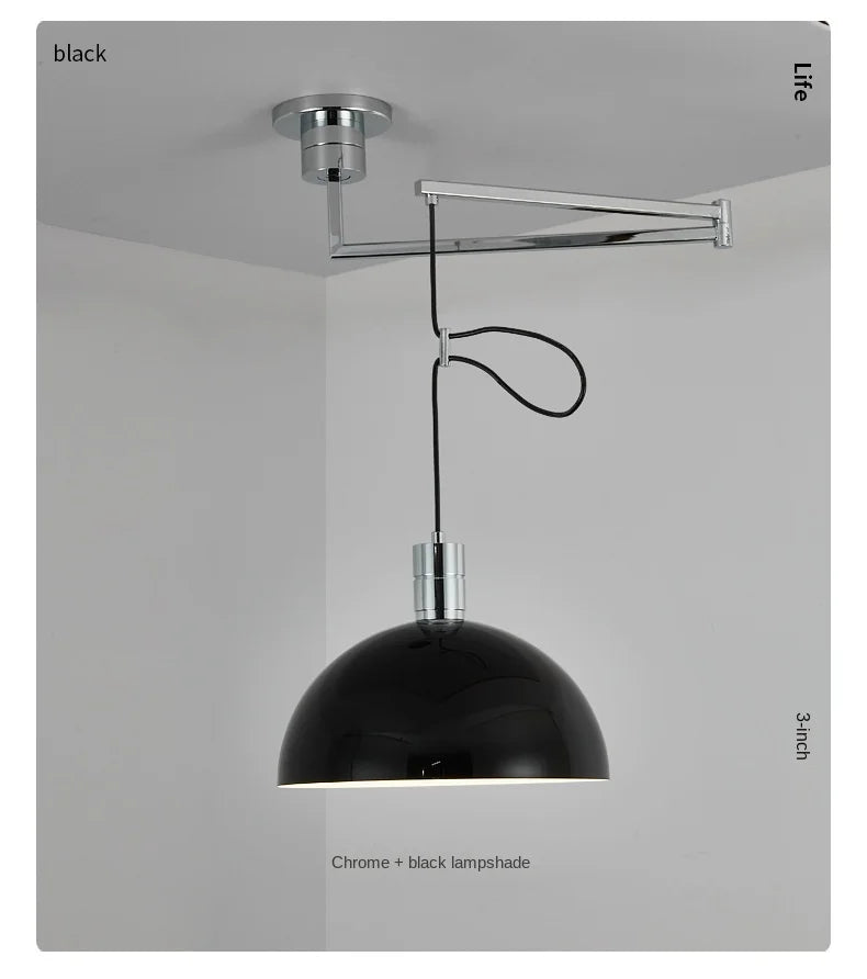 Adjustable Arm Pendant Lights Kitchen Dining Room Island Hanging Lamp Modern Rotatable Long pendant lamp Restaurant Decor