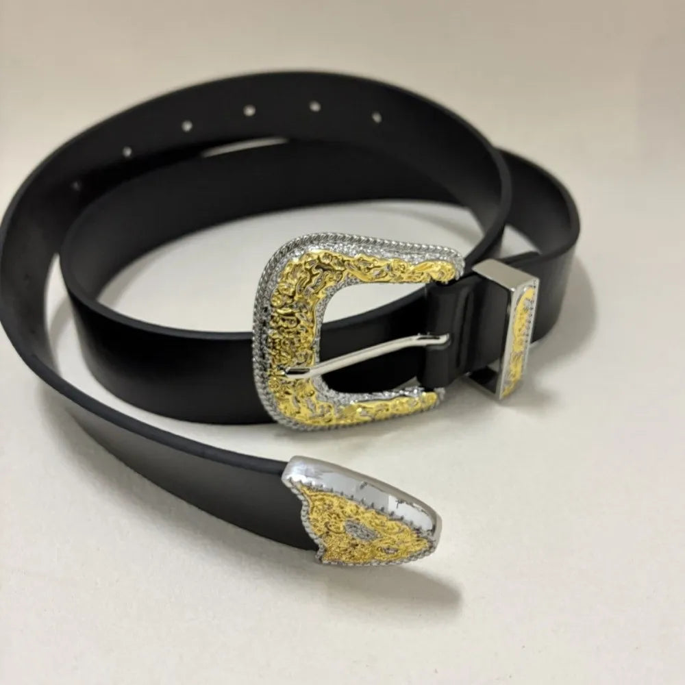 New Luxury Women's Belt Leather Adjustable Waist Belt Buckle Lobster Engraved Buckle Waist Chain for Dresses
