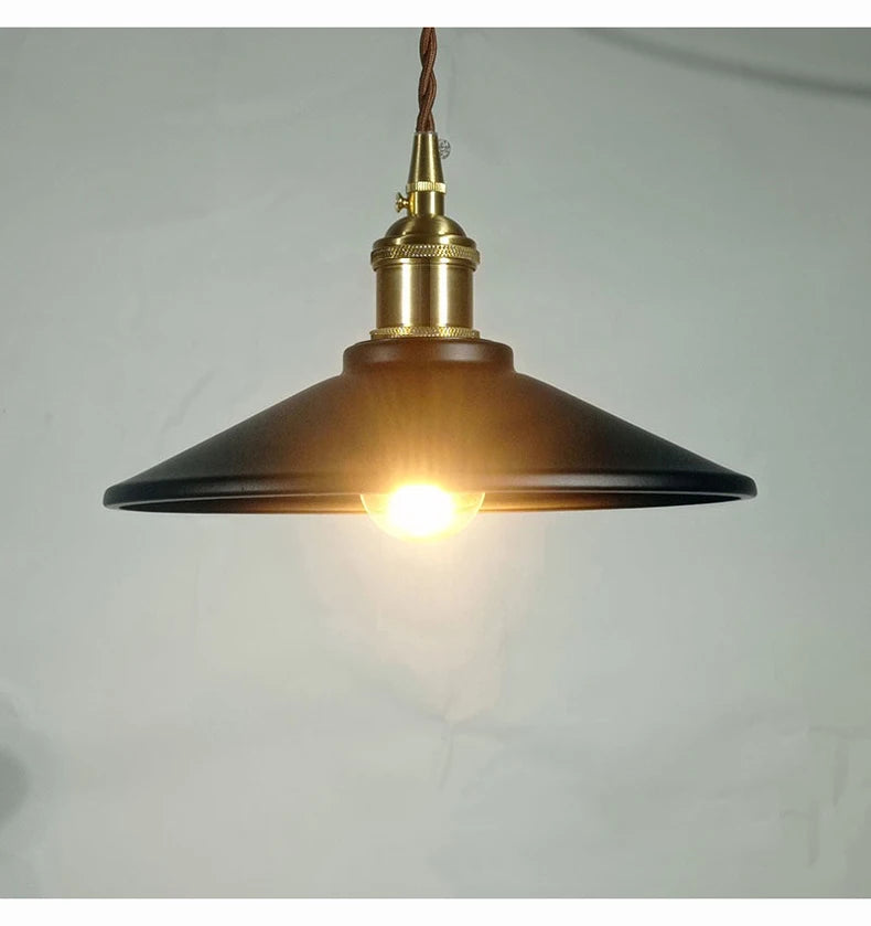 American Retro Brass Restaurant Pendant Light Industrial Style Nordic Home Coffee Shop Bar Decoration a Chandelier Ceiling Light