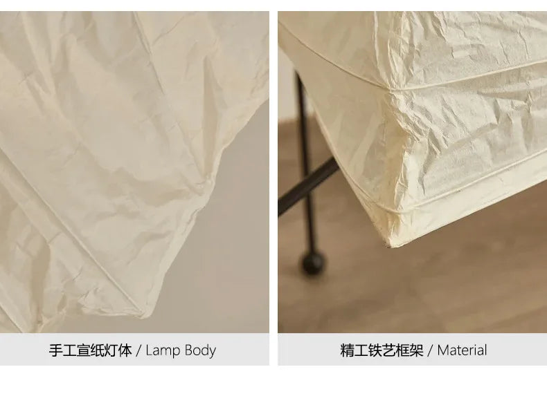 Classic Japanese Retro Rice Paper Table Lamp Japanese Wabi-sabi Advanced Atmosphere Bedside Table Lamp