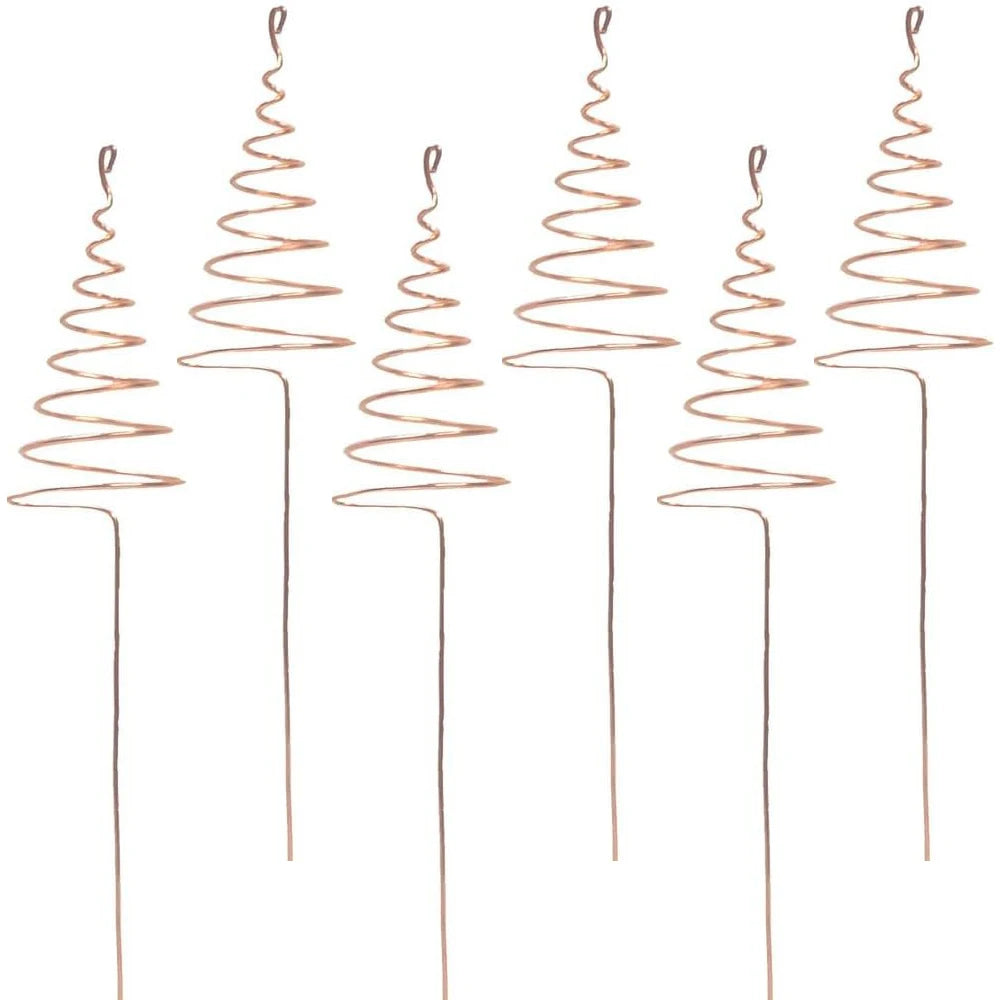 6Pcs Electroculture Plant Stakes Kit Garden Coppers Coils Antennas For Growing Plant Vegetables For Fruits For Flower