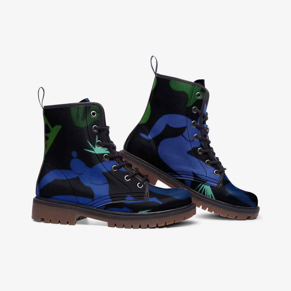 SOLSTICE Blue dancers Casual Leather Lightweight boots MT