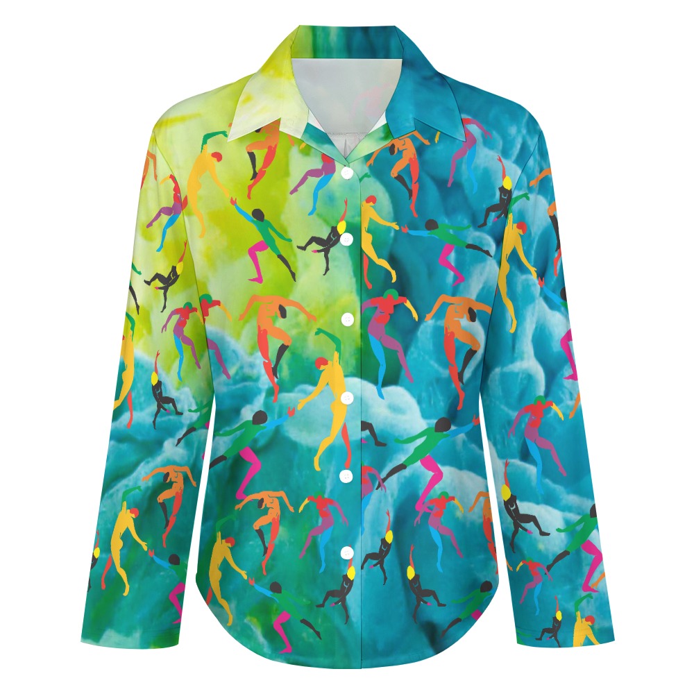 Solstice Matisse dancers Cropped hem shirt