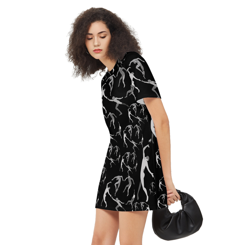 Women's SOLSTICE Short-Sleeve T-Shirt Dress-Heavyweight 225g