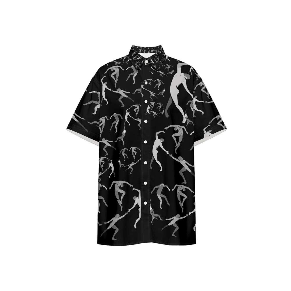 Unisex SOLSTICE Classic Short-Sleeve Button-Up Shirt-Cotton Feel