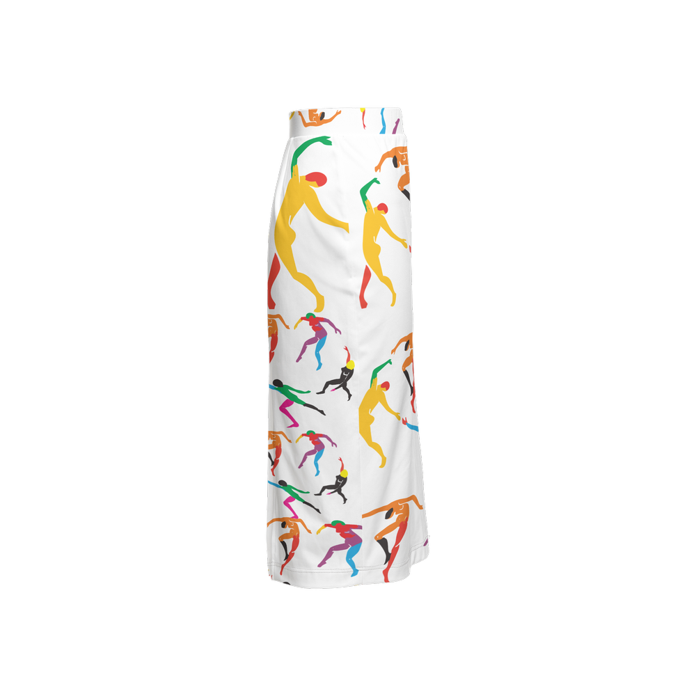 Women's Back Split Pencil Skirt-Heavy Knit