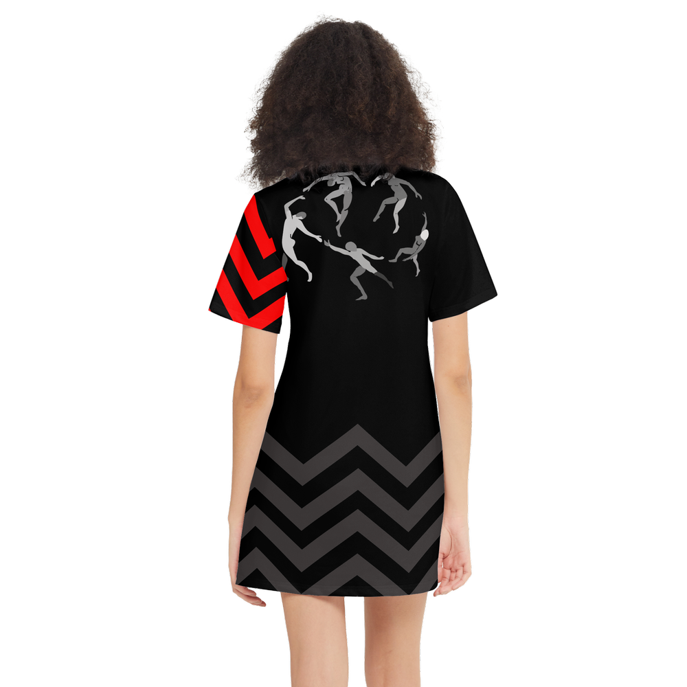 Women's SOLSTICE Short-Sleeve T-Shirt Dress-Heavyweight 225g