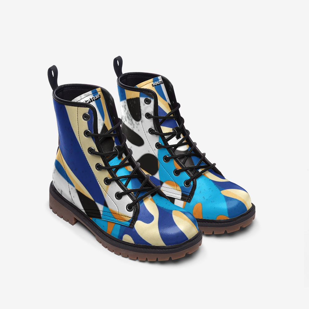 SOLSTICEMatisse abstract nature Casual Leather Lightweight boots MT