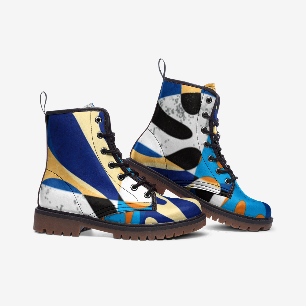 SOLSTICEMatisse abstract nature Casual Leather Lightweight boots MT