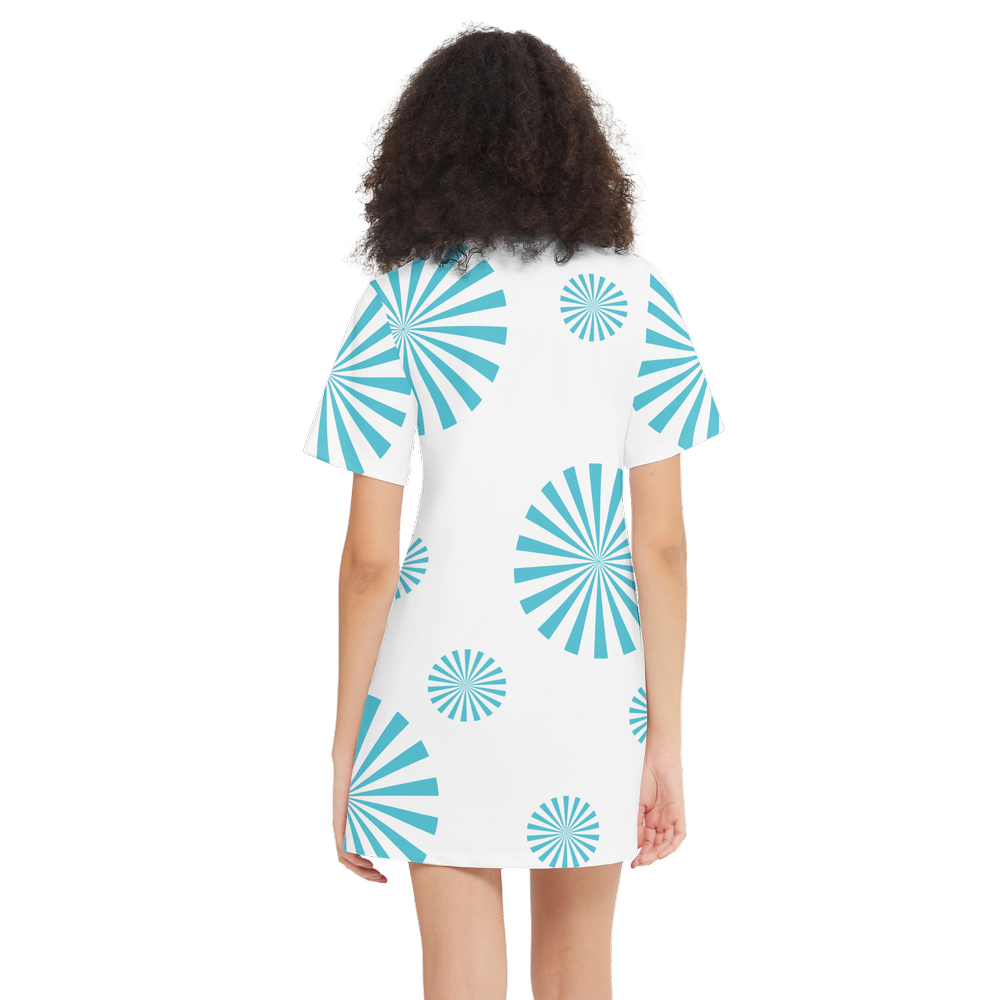 Solstice Women's Short-Sleeve T-Shirt Dress-Heavyweight 225g