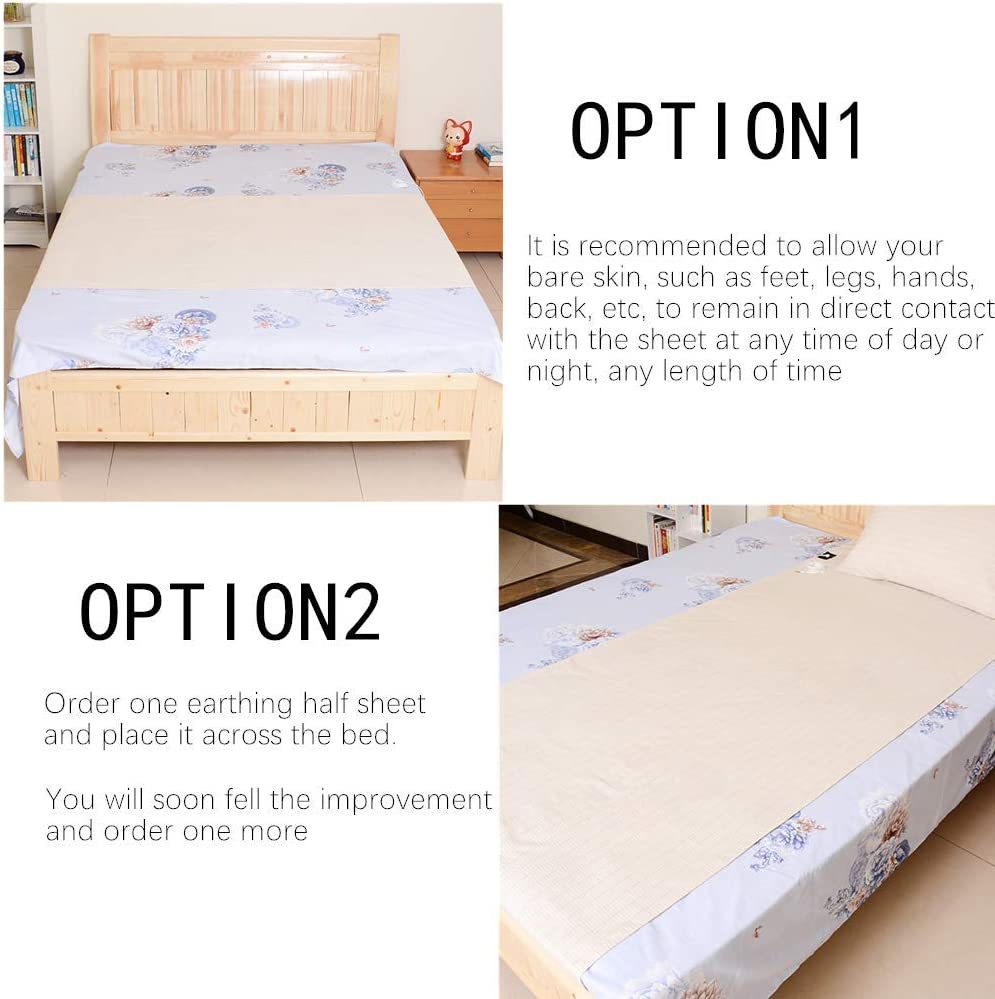 Sleep well, tangerine dreams with  Grounding Silver Cotton Bed Sheet Grounding Mat Anti-static Bed Sheet