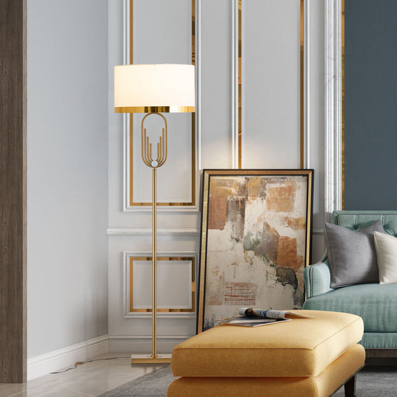Modern Gold Vertical Reading Desk Floor Lamp