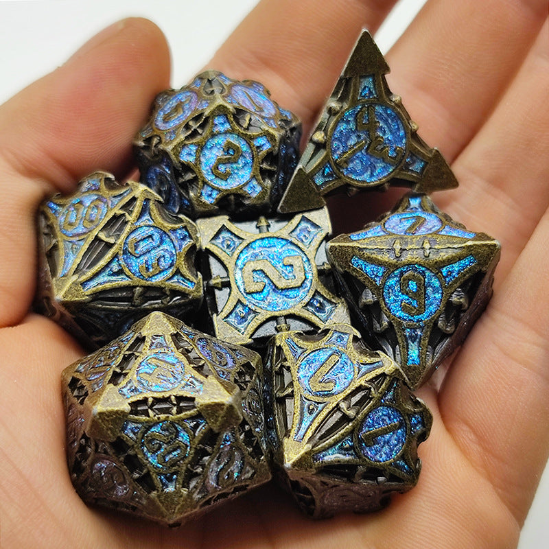 Board Game Props Pure Copper Metal Solid Dice