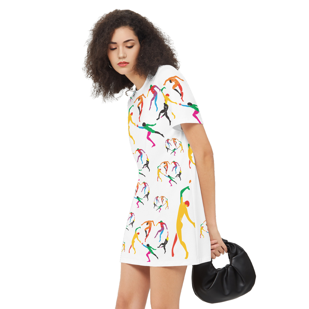 Women's SOLSTICE Short-Sleeve T-Shirt Dress-Heavyweight 225g