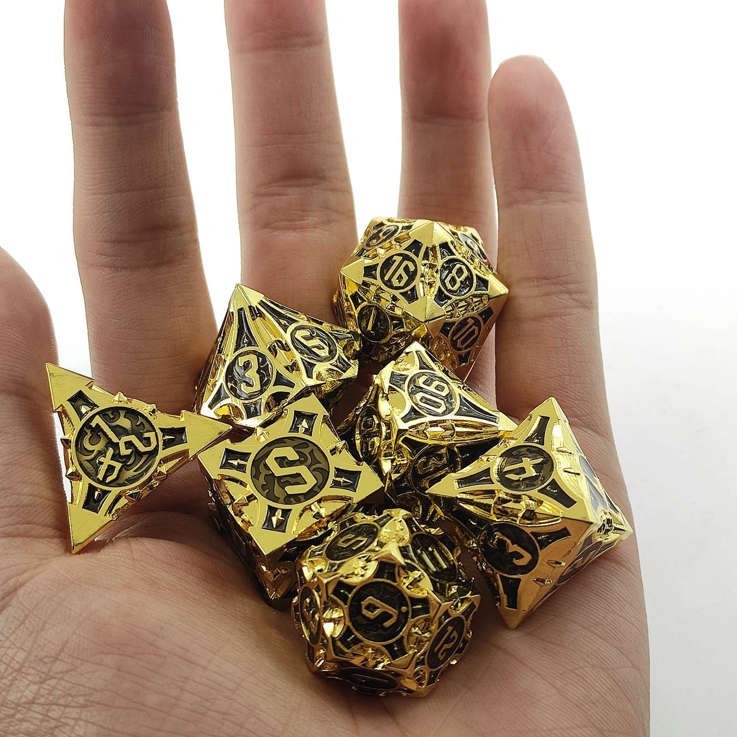 Board Game Props Pure Copper Metal Solid Dice