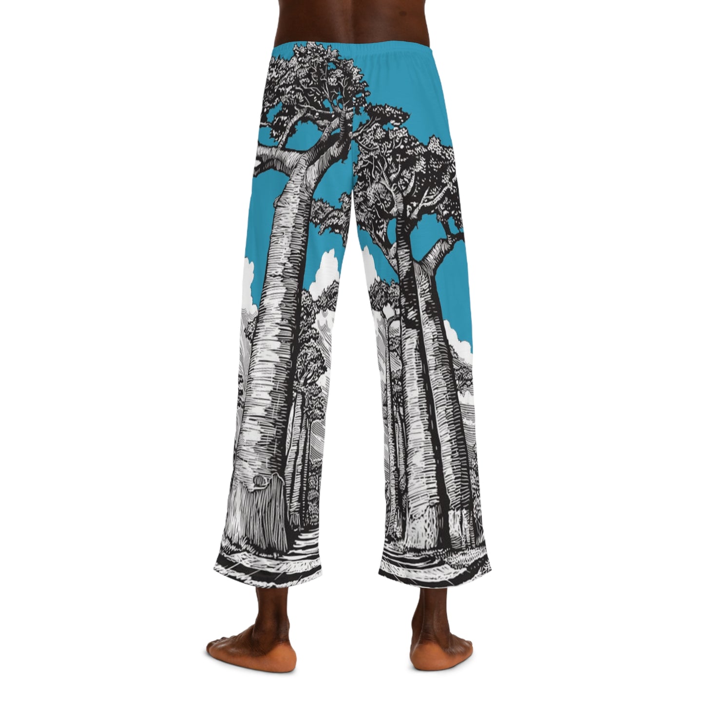 SOLSTICE Baobab Turquoise Men's Pajama Pants (AOP)