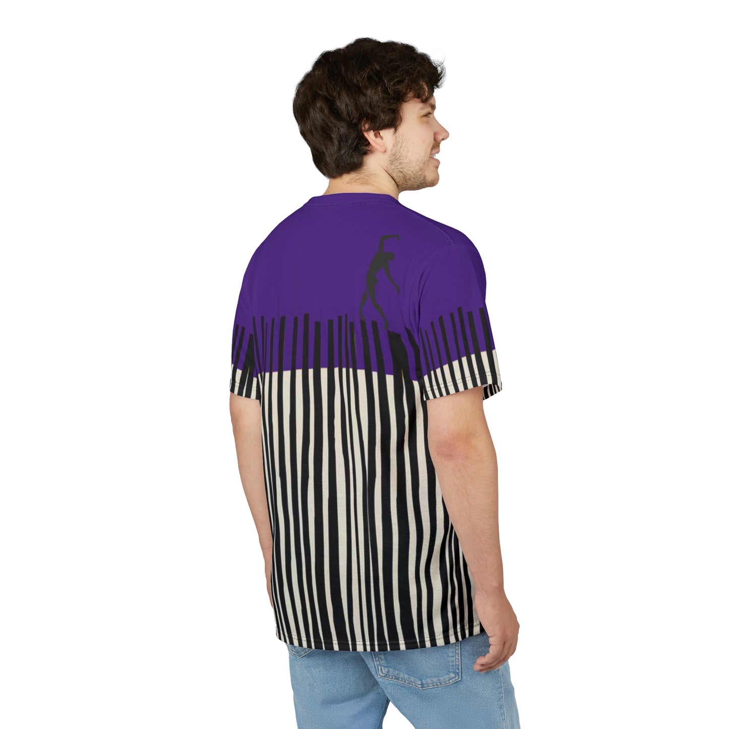 SOLSTICE Bamboo purple Unisex Cut & Sew  Tee (AOP)