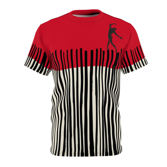 SOLSTICE Bamboo dark red Unisex Cut & Sew  Tee (AOP)