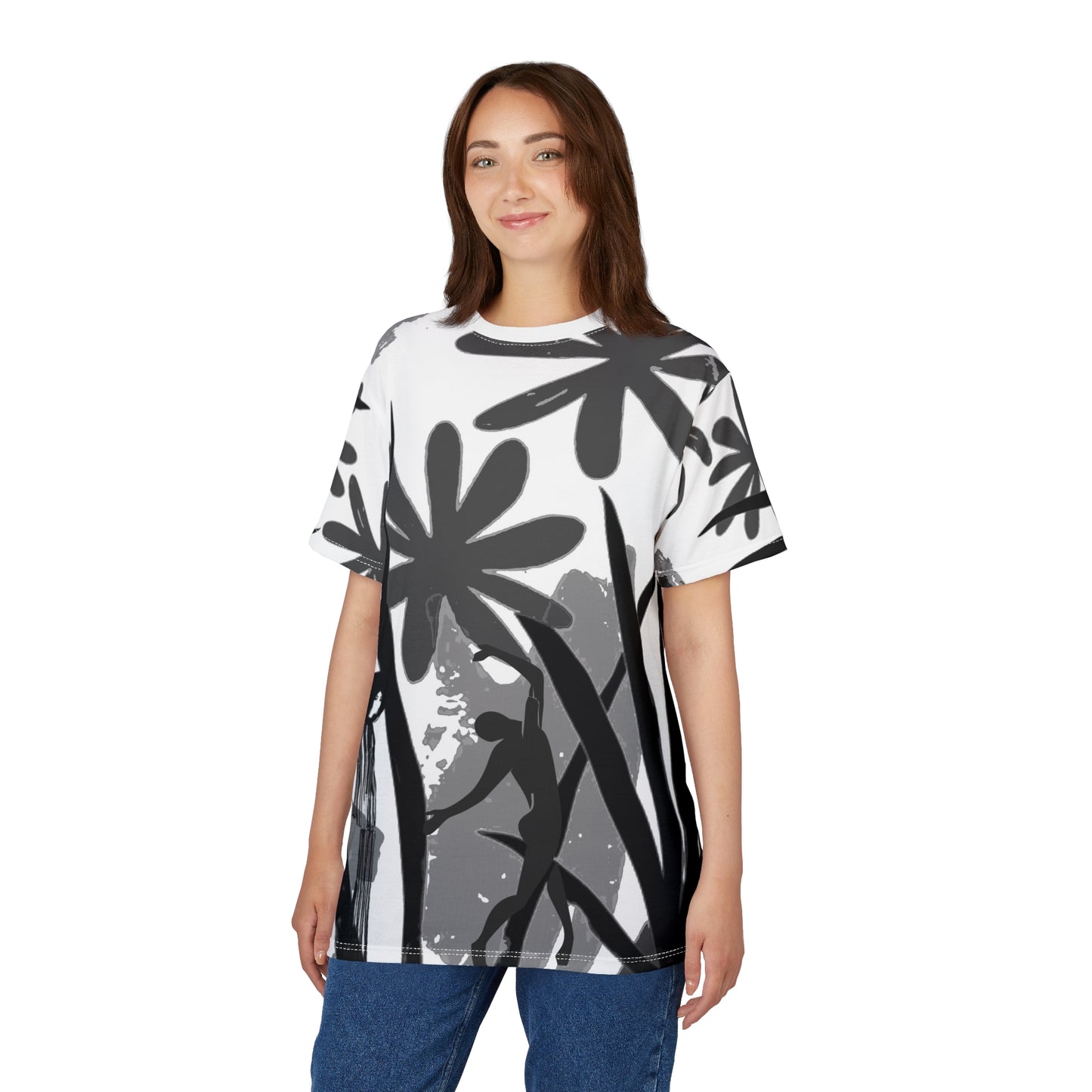 SOLSTICE Matisse Jungle Unisex white Cut & Sew Tee (AOP)