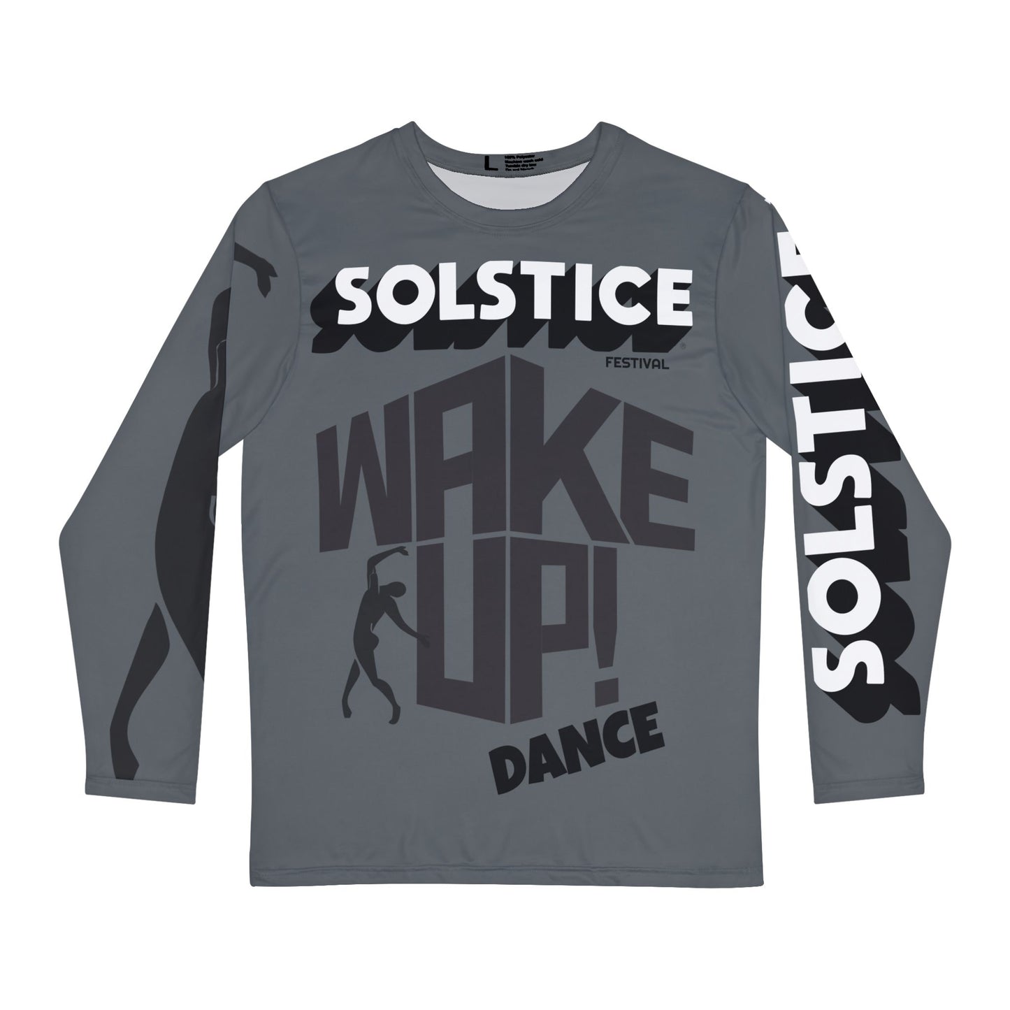 SOLSTICE Wake Up gray Long Sleeve Shirt (AOP)