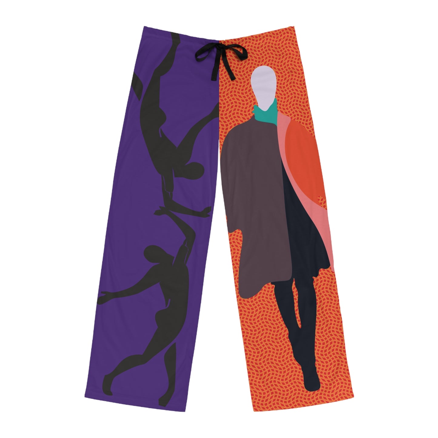 SOLSTICE Fashionist Purple Orange Men's Pajama Pants (AOP)