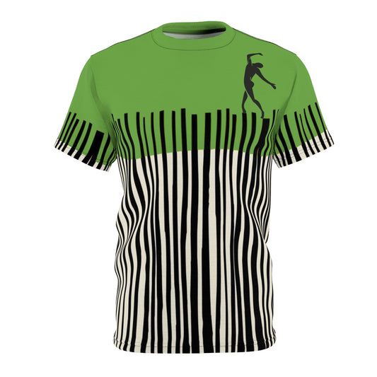 SOLSTICE Bamboo green Unisex Cut & Sew  Tee (AOP)