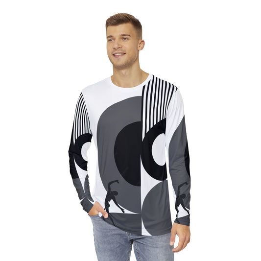 Men's SOLSTICE BAUHAUS Long Sleeve Shirt white (AOP)