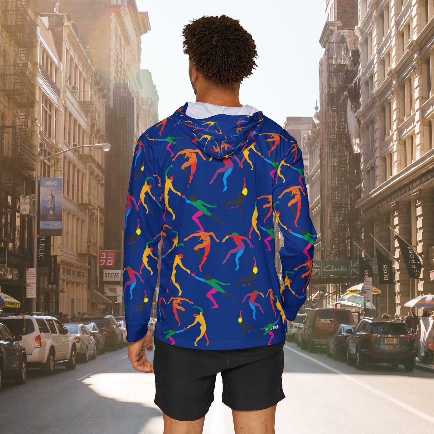Men's SOLSTICE DANCE Sports dark blue Warmup Hoodie (AOP)