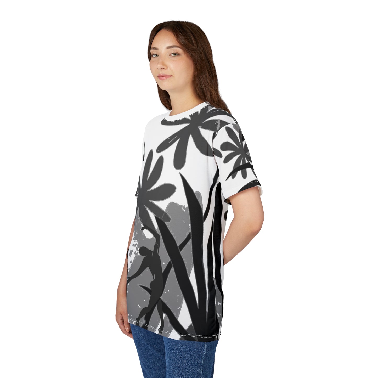 SOLSTICE Matisse Jungle Unisex white Cut & Sew Tee (AOP)