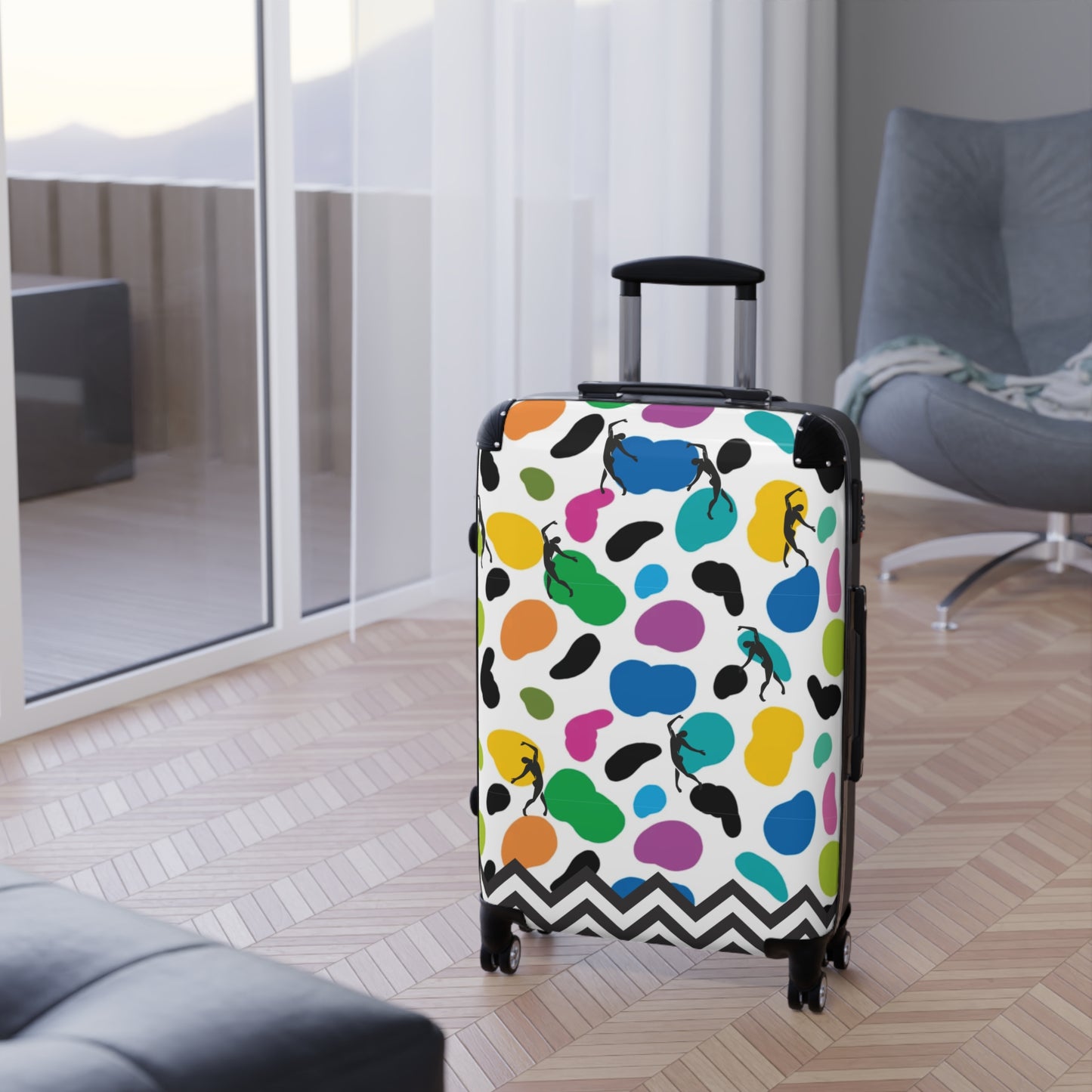 SOLSTICE Animal print Matisse dancers Suitcase