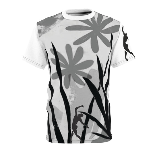 SOLSTICE Bamboo Unisex yellow Cut & Sew Tee (AOP)