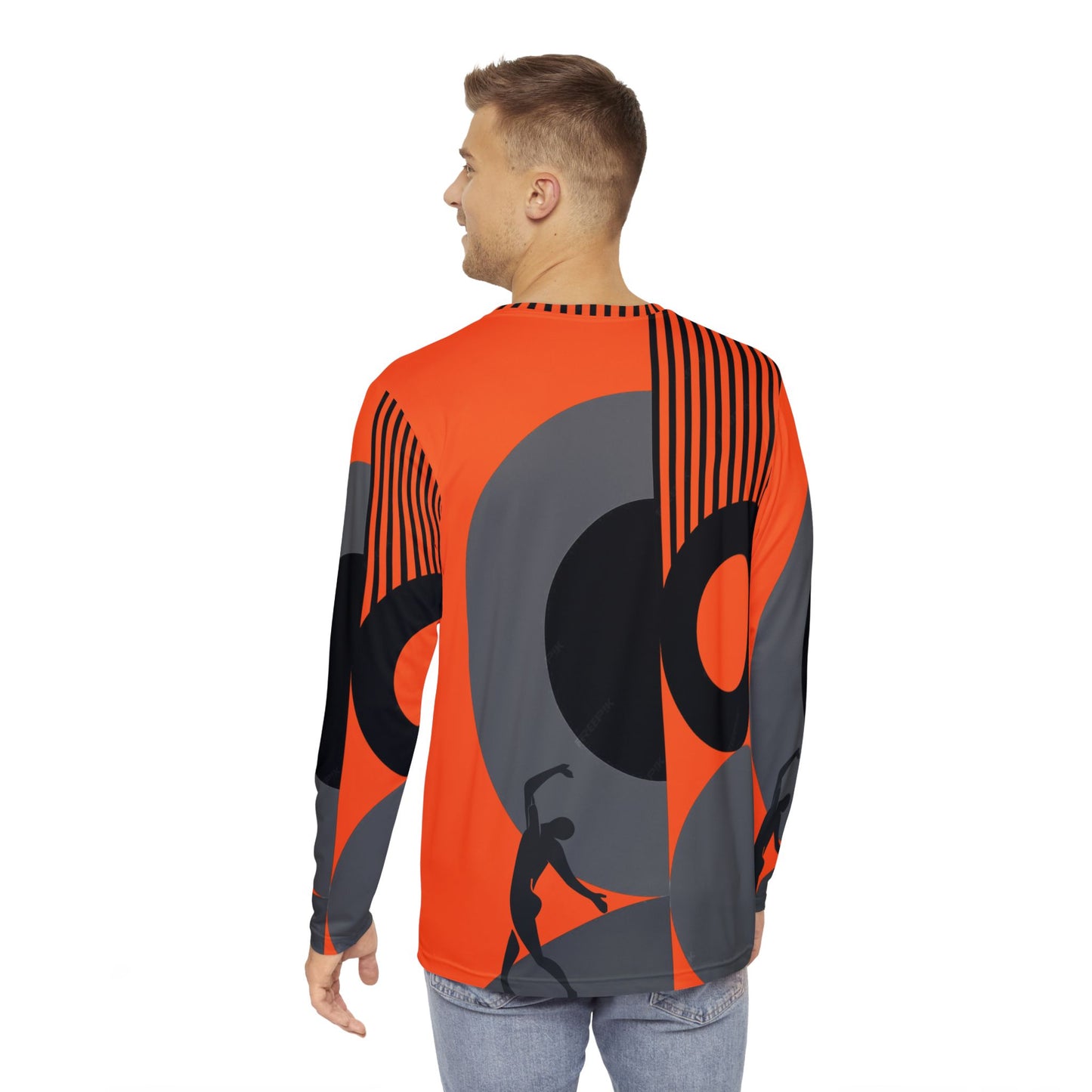 SOLSTICE BAUHAUS Long Sleeve Shirt orange (AOP)