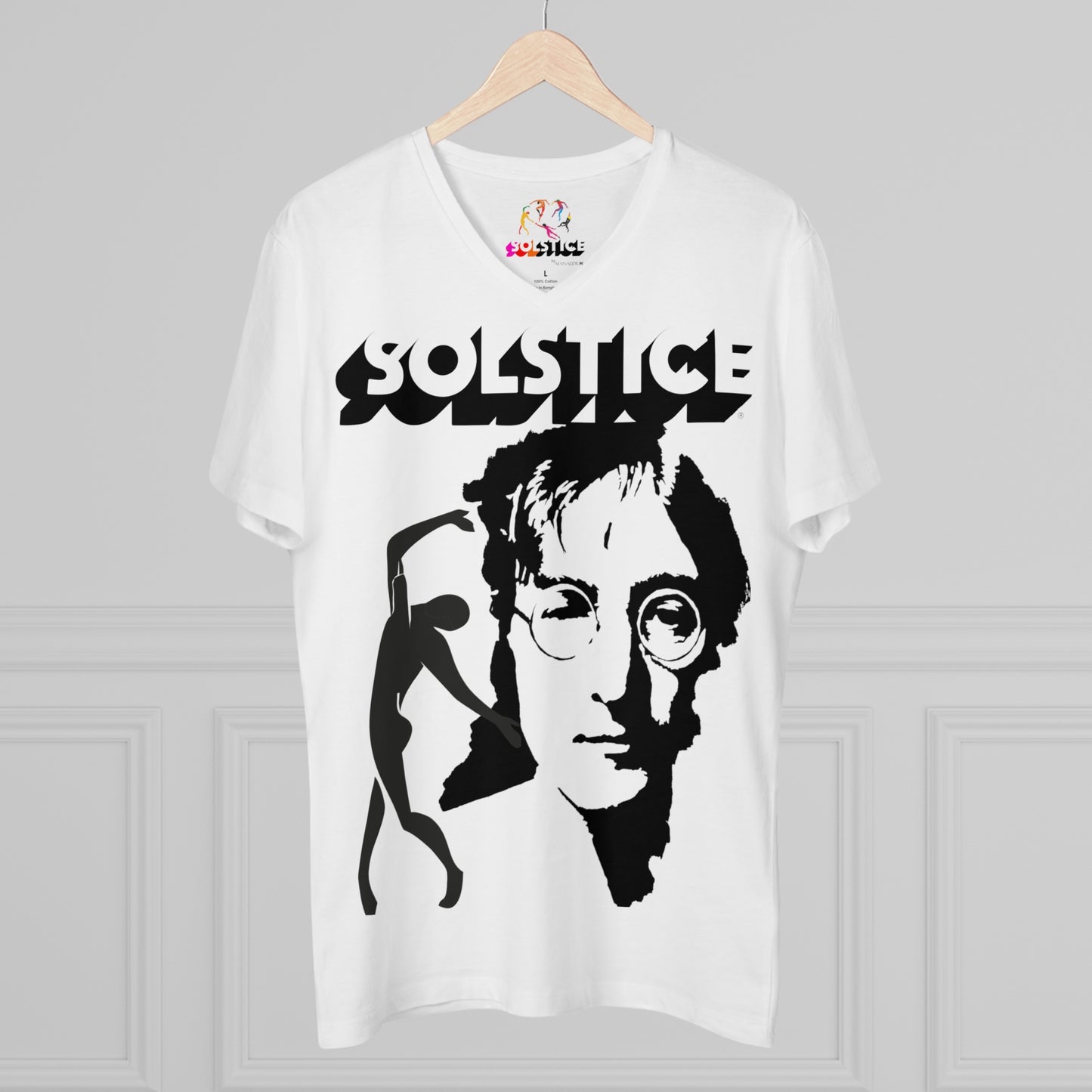 Solstice Dance Men’s Presenter V-neck white Lennon Organic 4
