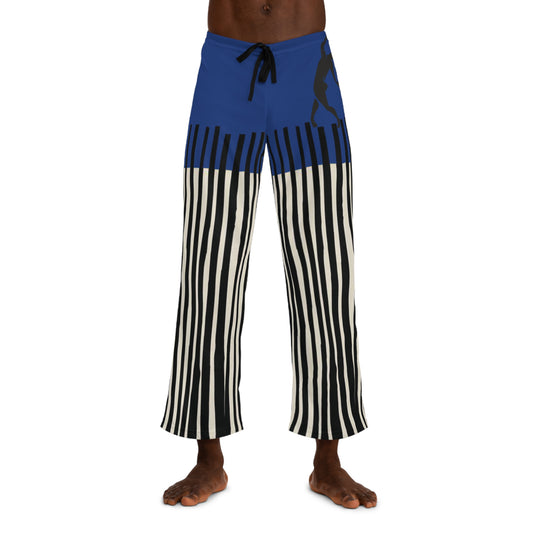 SOLSTICE Bamboo Men's Pajama dark blue Pants (AOP)