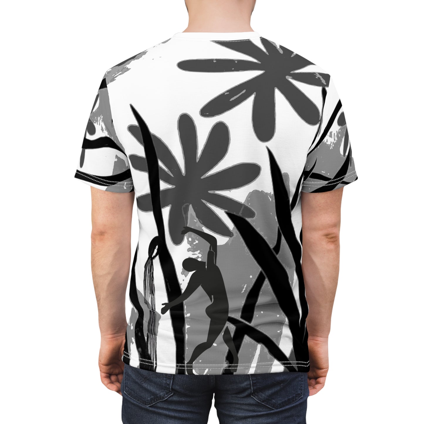 SOLSTICE Matisse Jungle Unisex white Cut & Sew Tee (AOP)