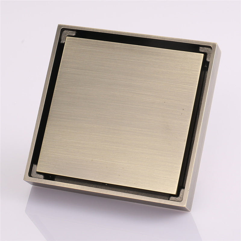 All copper square invisible floor drain