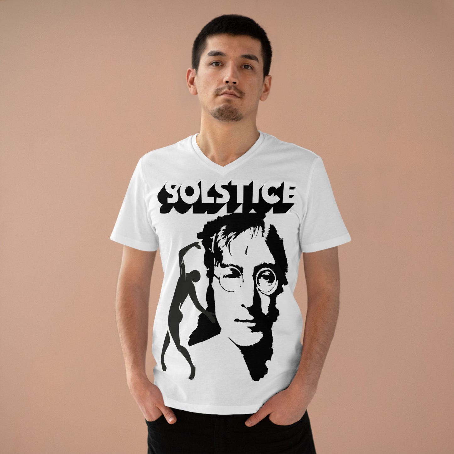 Solstice Dance Men’s Presenter V-neck white Lennon Organic 4
