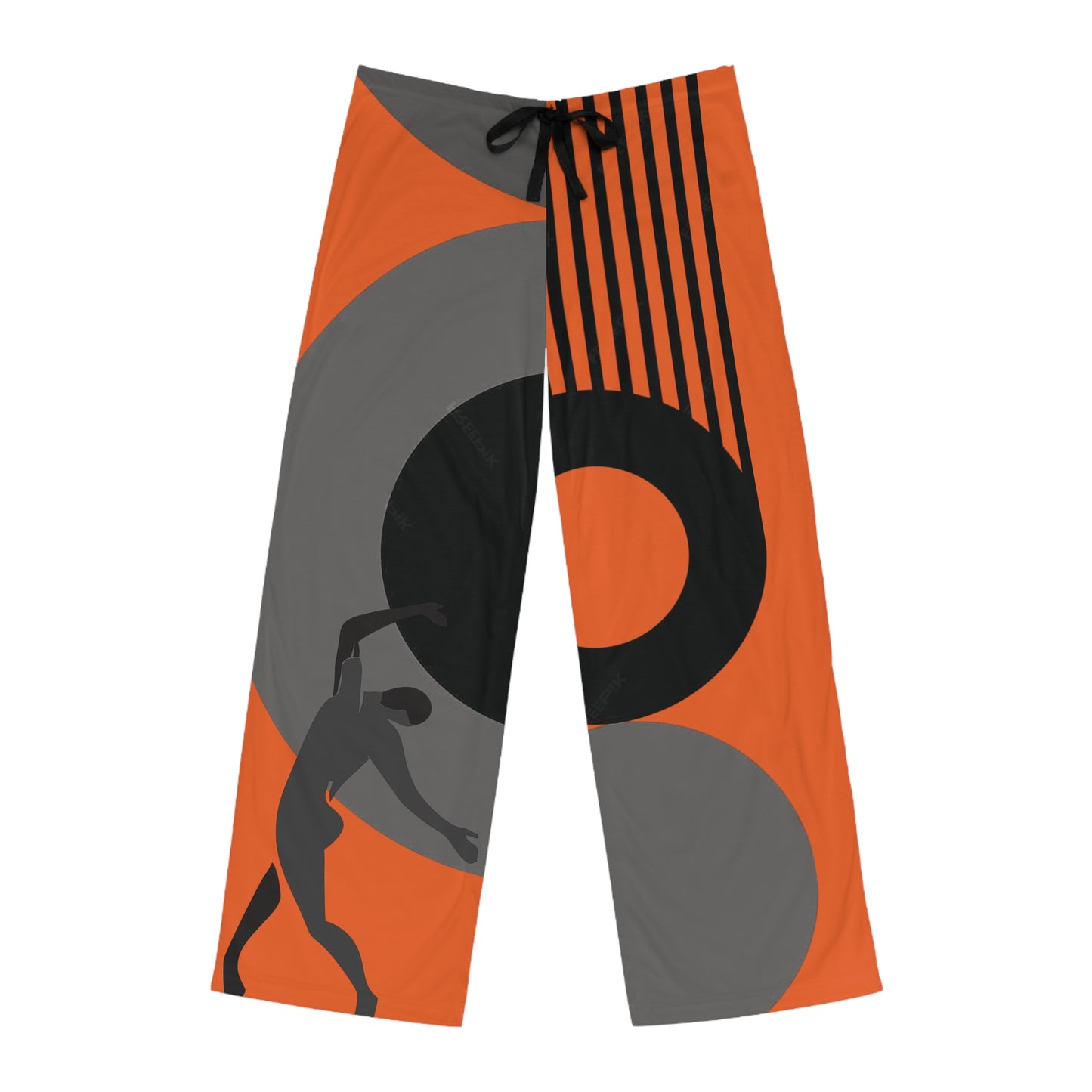 SOLSTICE Bauhaus Men's  orange Pajama Pants (AOP)