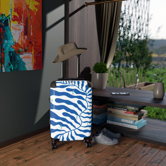 SOLSTICE Matisse blue leave with dancers Suitcase