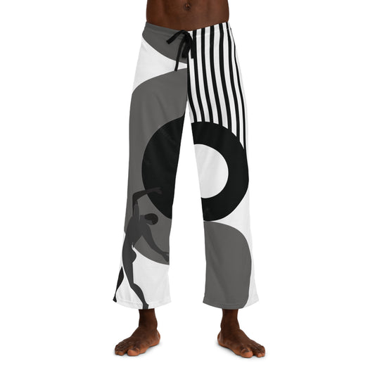 SOLSTICE Bauhaus Men's  BW Pajama Pants (AOP)