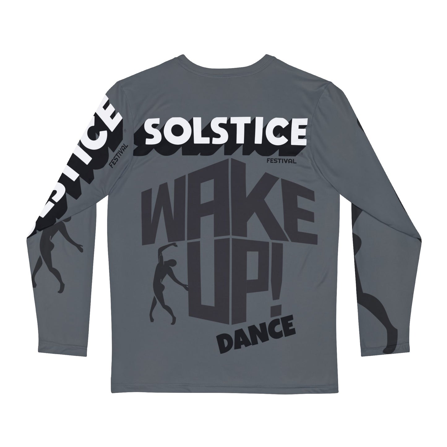 SOLSTICE Wake Up gray Long Sleeve Shirt (AOP)