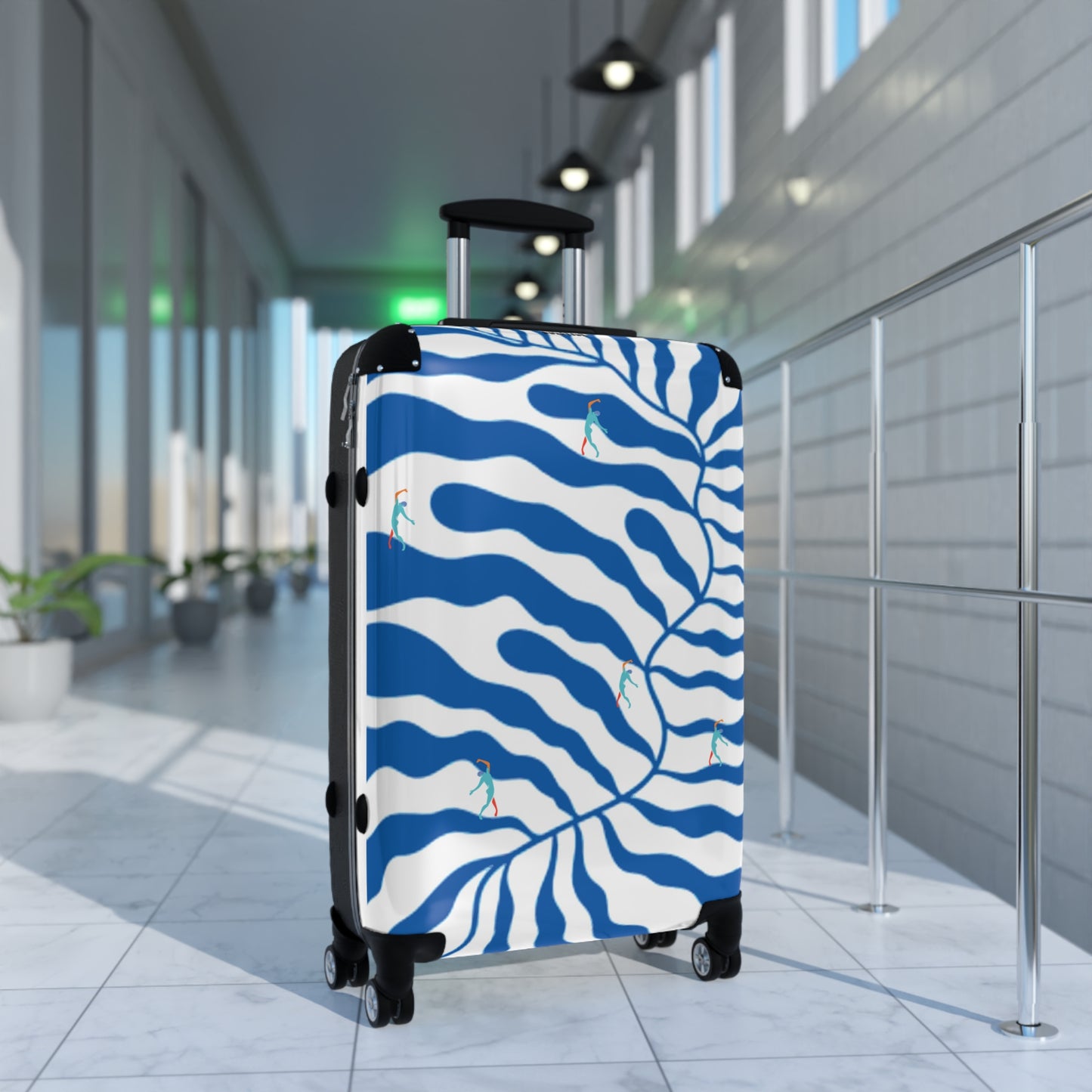 SOLSTICE Matisse blue leave with dancers Suitcase