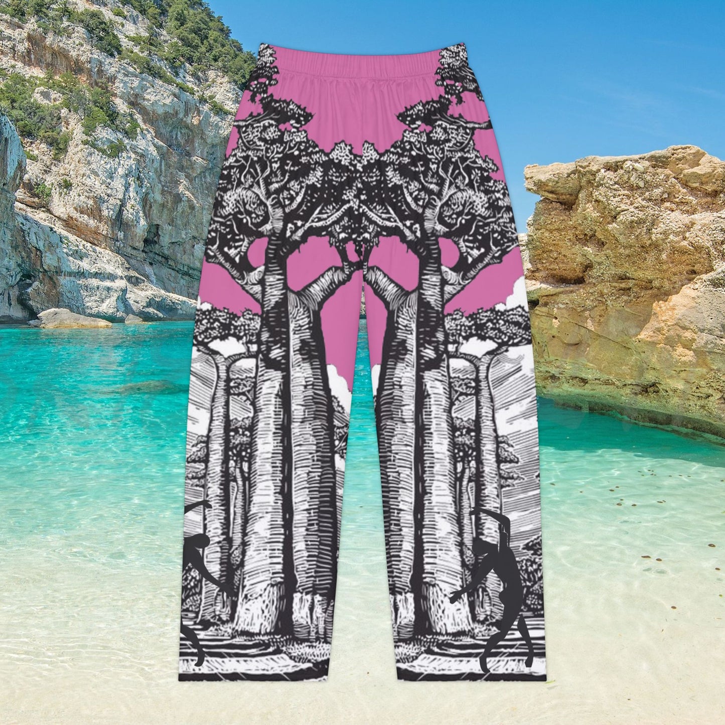 Women's Pink BAOBAB Pajama Pants (AOP)