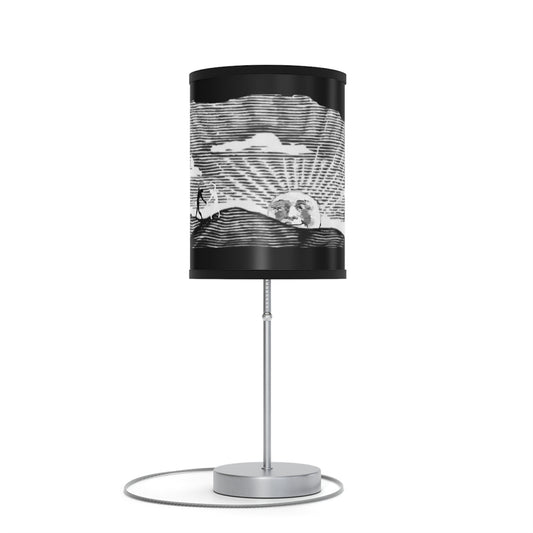 Solstice Engraved Sunrise  Lamp on a Stand, US|CA plug