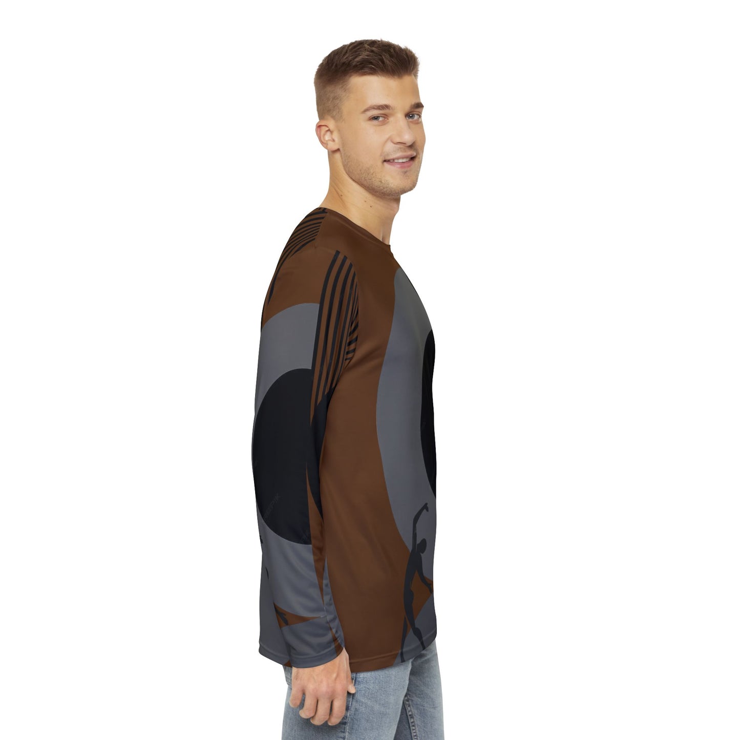 Copy of Men's SOLSTICE BAUHAUS Long Sleeve Shirt white (AOP)