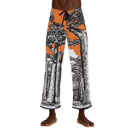 SOLSTICE Baobab orange Men's Pajama Pants (AOP)