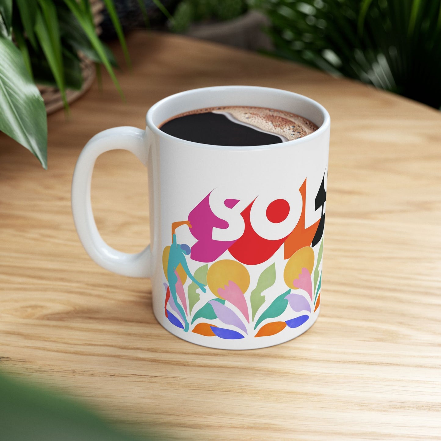 Matisse Garden Sun Ceramic Mug — Personalized Photo & Art Coffee Cup (11oz, 15oz)