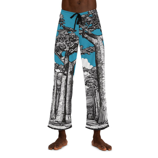 SOLSTICE Baobab Turquoise Men's Pajama Pants (AOP)