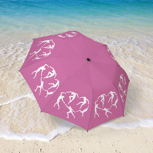 PINK SOLSTICE DANCE Semi-Automatic Foldable Umbrella